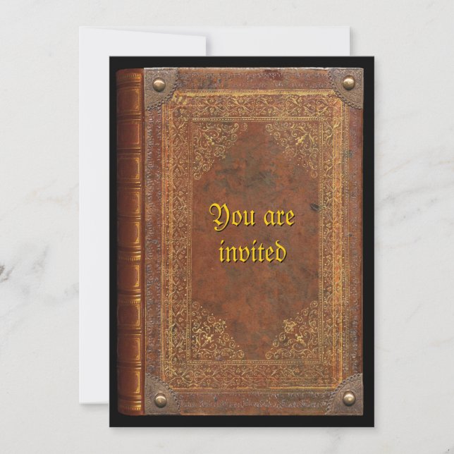 Antikbuch Einladung (Vorderseite)