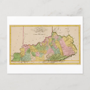Antike 1815 Karte von Kentucky