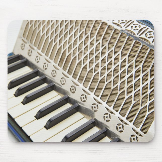 Antike Accordion-Tastatur Mousepad (Vorne)