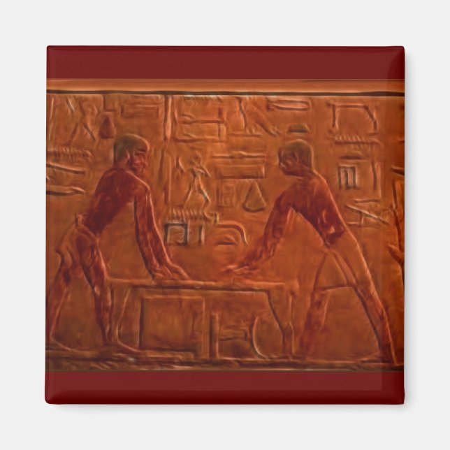 Antike ÄGYPTIANER Mauer Relief Art Magnet (Vorne)