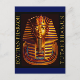 Antike ägyptische König Tutanchamun Gold Burial Ma Postkarte