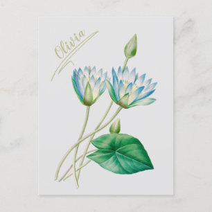 Antike ägyptische Lotusblume Postkarte