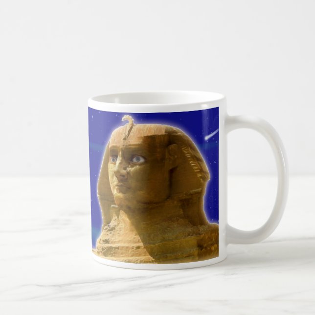 Antike ägyptische Sphinx im Gizeh Art Design Kaffeetasse (Rechts)