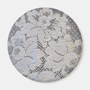 Antike Alençon-Spitze floral Magnet