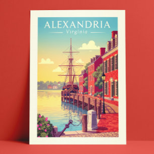 Antike Alexandria Virginia Postkarte