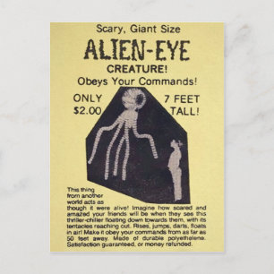 Antike Alien-Versandhauswerbung Postkarte