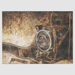 Antike alte Foto-Kamera Seidenpapier