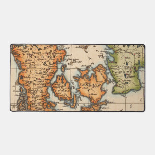 Antike Alte Karte Inspiriert (10) Schreibtischunterlage