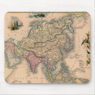 Antike alte Karte inspiriert (11) Mousepad