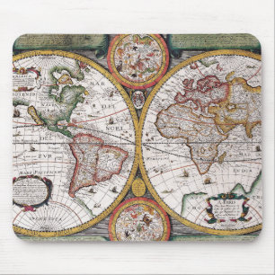 Antike Alte Karte Inspiriert (12) Mousepad