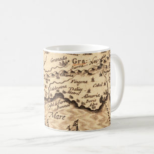 Antike Alte Karte Inspiriert (3) Kaffeetasse