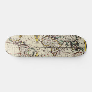Antike Alte Karte Inspiriert (4) Skateboard