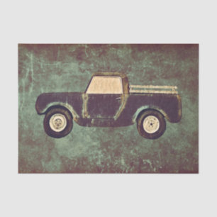 Antike alte LKW-Rost-Optik Teal-Textur-Dekoupage Seidenpapier
