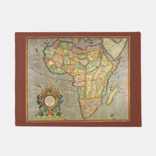 Antike Alte Welt Gerardus Mercator Karte Afrikas Fußmatte