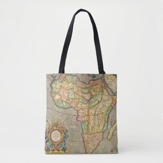 Antike Alte Welt Gerardus Mercator Karte Afrikas Tasche (Vorderseite)