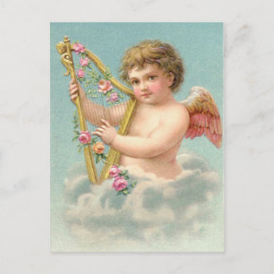 Antike Amor mit Herz Postkarte