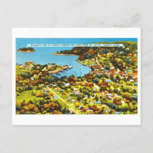 Antike Ansicht von Camden, Maine, Postkarte