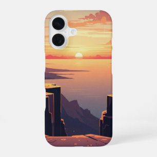 Antike Ansicht von Meeresklippen iPhone 16 Hülle