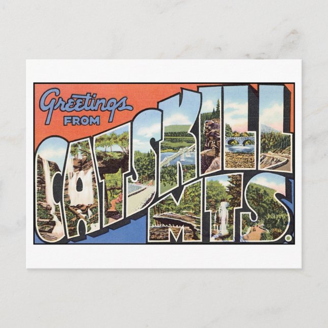 Antike Ansichtskarte der Catskill Mountains Postkarte (Vorderseite)