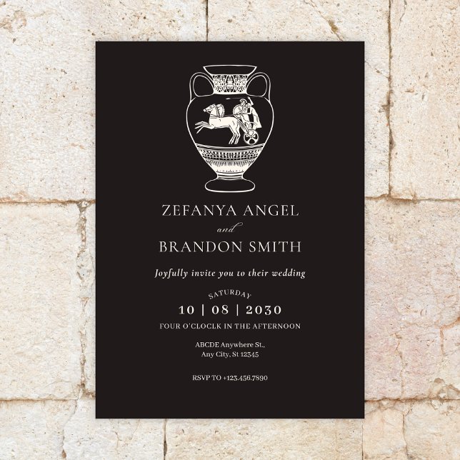 Antike antike Vase Vintage Kunst Einladung (Von Creator hochgeladen)