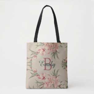 Antike Aquarell-Rosa-Blumenmuster Tasche