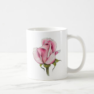Antike Aquarell-Rosen-Tasse Kaffeetasse