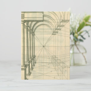 Antike Architektur, Bögen Säulen Perspektive