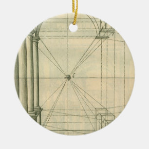 Antike Architektur, Bögen Säulen Perspektive Keramik Ornament