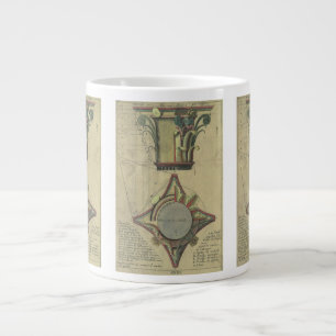 Antike Architektur, Dekorative Kapitellkrone Jumbo-Tasse