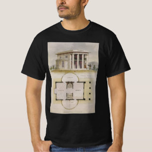 Antike Architektur, Grundriss und griechische Vill T-Shirt