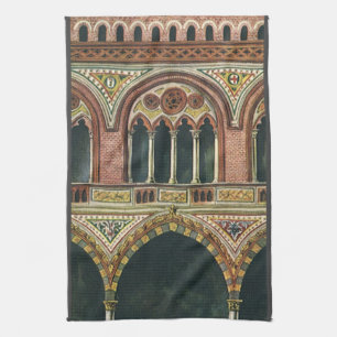 Antike Architektur, Zitadelle in Pavia, Italien Geschirrtuch