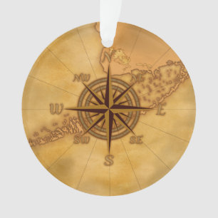 Antike Art-Kompass-Rose Ornament