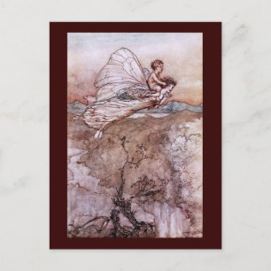 Antike Arthur Rackham Feenillustration Postkarte