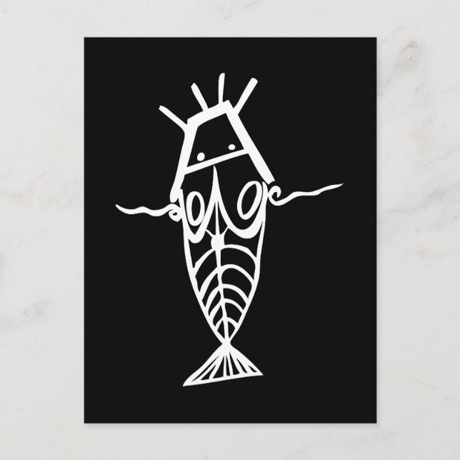 Antike Astronauten Postkarte (Vorderseite)