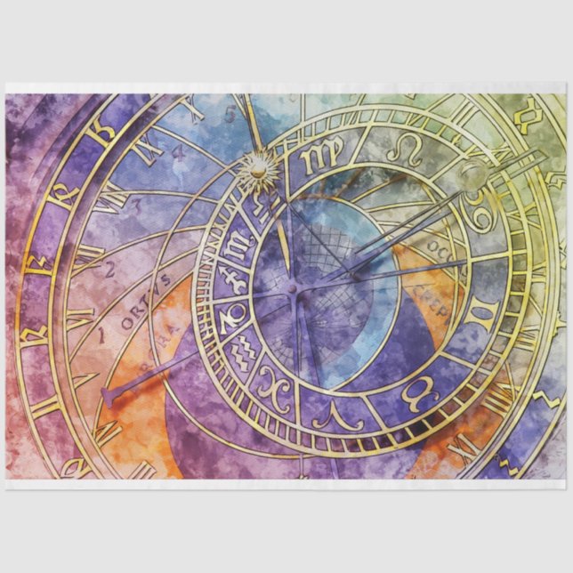 Antike Astronomie 20x30 Decoupage Seidenpapier (Vorderseite)