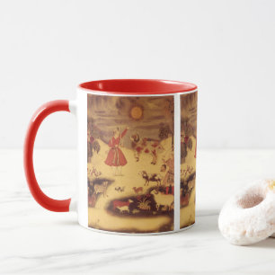 Antike Astronomie, asiatische Himmelskunst Tasse