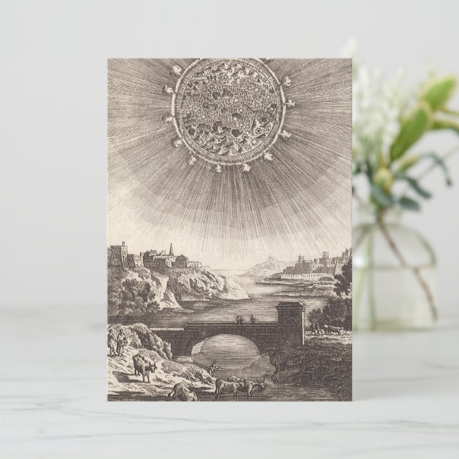Antike Astronomie Himmel mit Sonne von Allain Mall (Stehend Vorderseite)