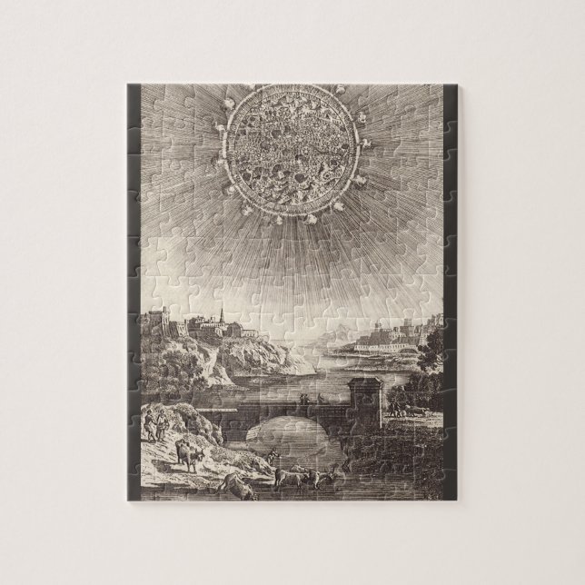 Antike Astronomie Himmel mit Sonne von Allain Mall (Vertikal)