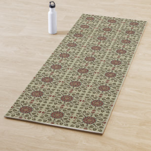 Antike Audsley Tudor-Rose viktorianisches Muster K Yogamatte