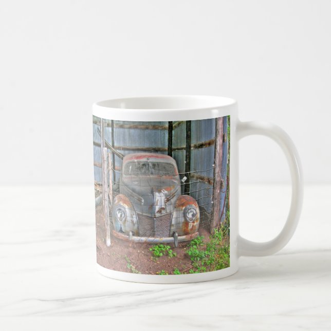Antike Auto-Tasse Kaffeetasse (Rechts)