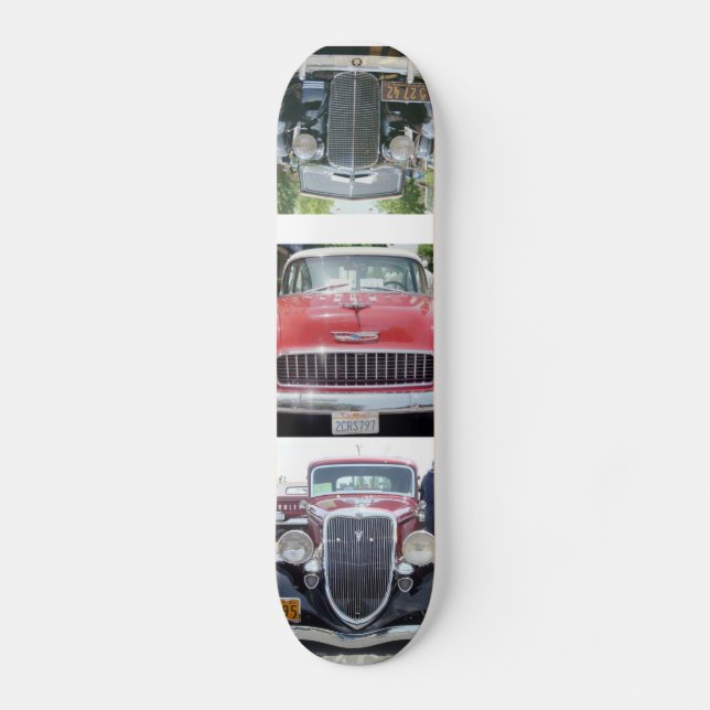 antike Autos Skateboard (Vorderseite)