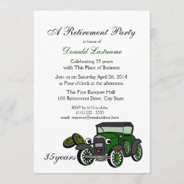 Antike Autovermietung Einladung