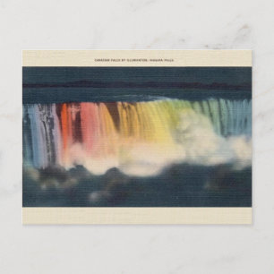Antike beleuchtete Niagara-Fälle-Postkarte Postkarte