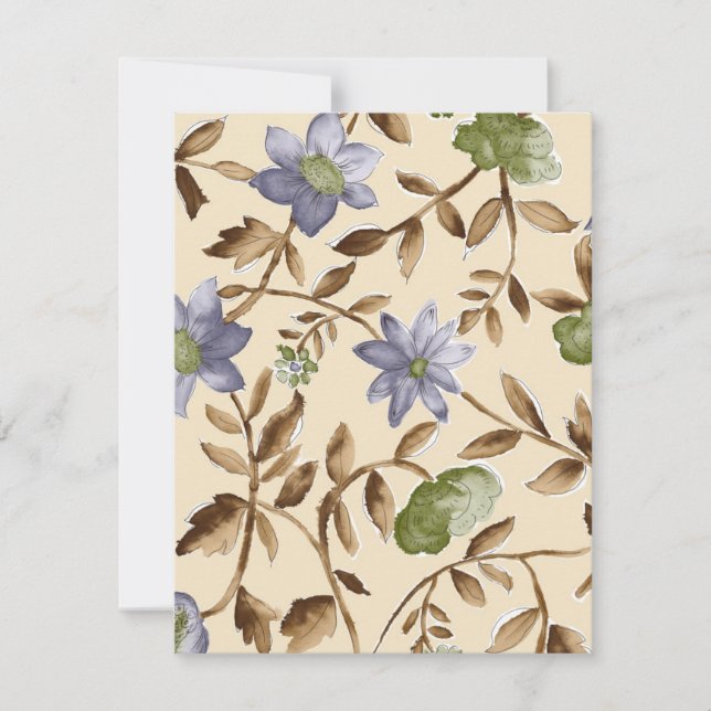 Antike blaue Blumen (Vorderseite)