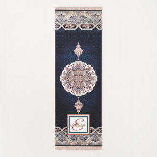 Antike Blaue Türkisch Persischer Teppich Rug Yogamatte