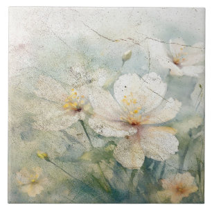 Antike Blume Design 339 Fliese