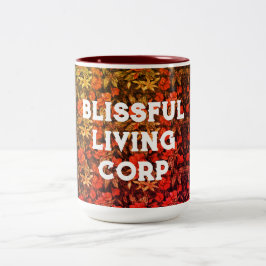 Antike Blume Lebendig Zweifarbige Tasse