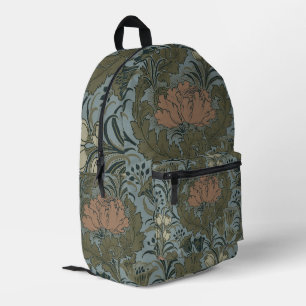 Antike Blume Morris Garden Blumengarten Bedruckter Rucksack
