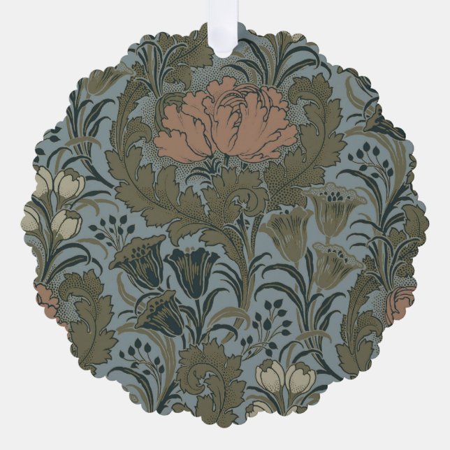 Antike Blume Morris Garden Blumengarten Ornament Karte (Vorderseite)