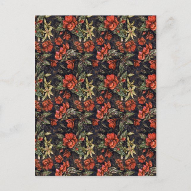Antike Blume von Alexandra Cook aka Linandara Postkarte (Vorderseite)